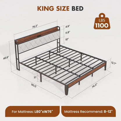 King Size Soft Pack Bed Frame