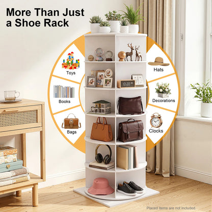 360° Rotating Shoe Rack