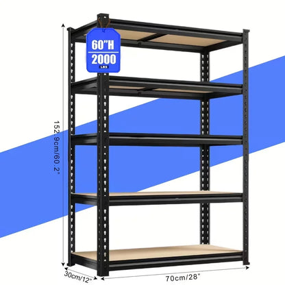 72"/60"H Garage Shelving
