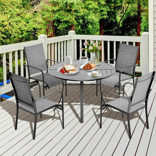 5-Piece Round Patio Dining Set