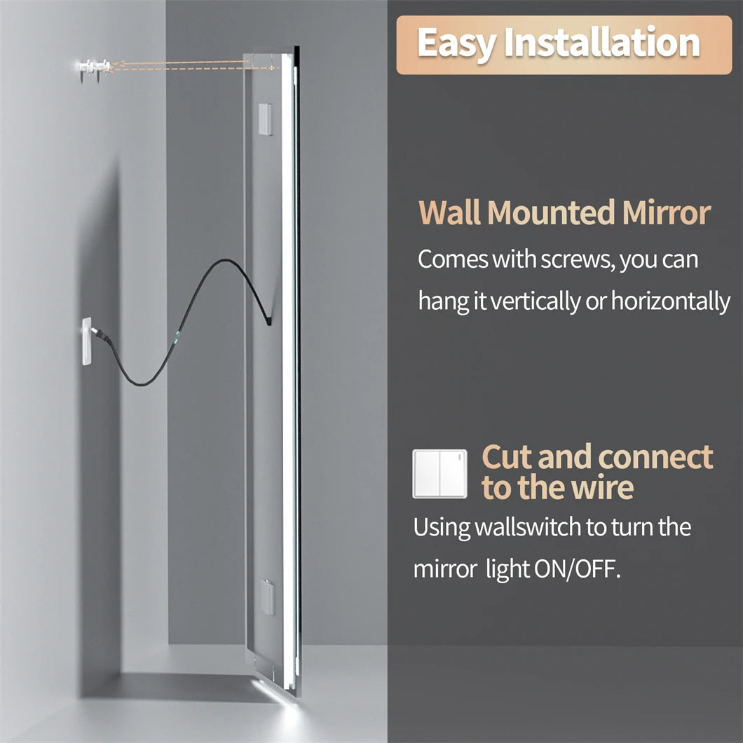 XXL Bathroom Mirror Smart LED