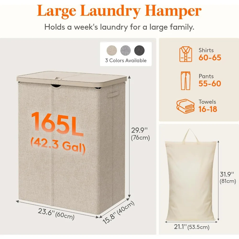 Laundry Basket with Lid