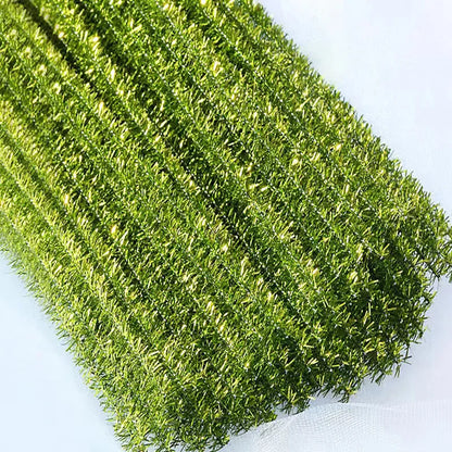 10/50/100 Glitter Chenille Stem Pipe Cleaner