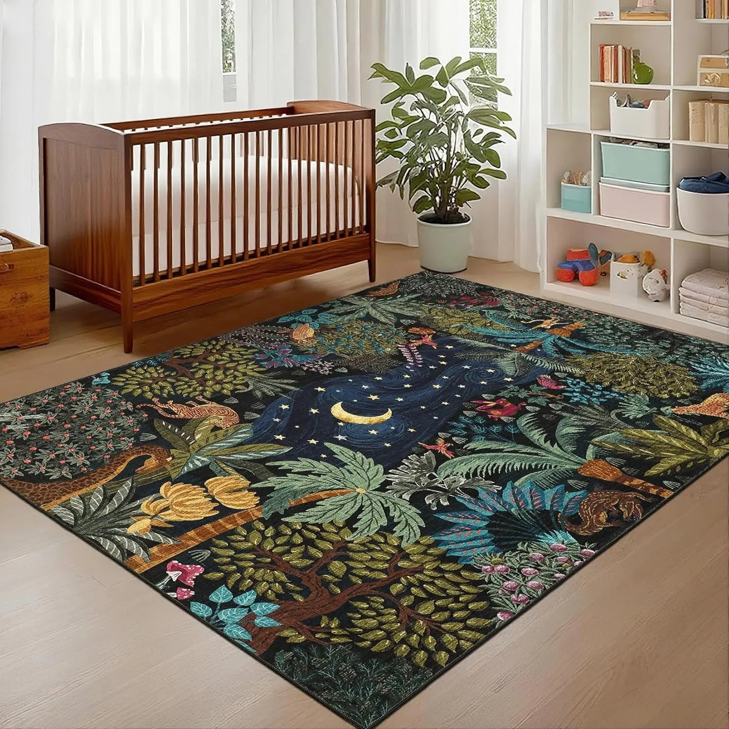 5x7 Jungle Area Rug