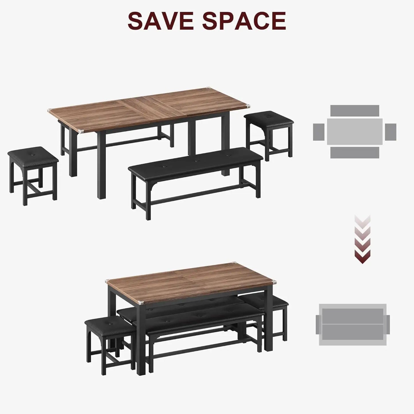 Dining Table Set for 6-8