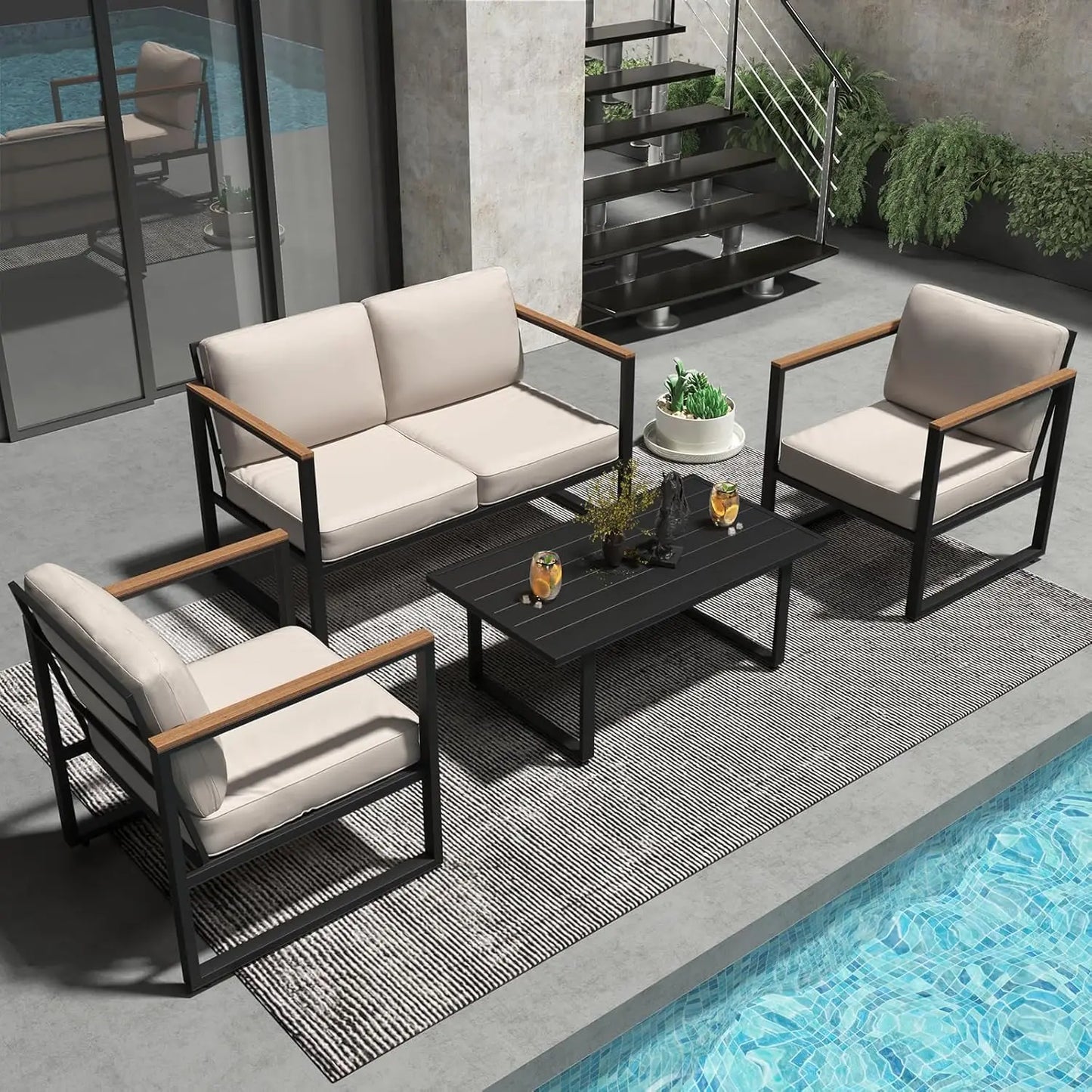 4-Piece Outdoor Patio Set