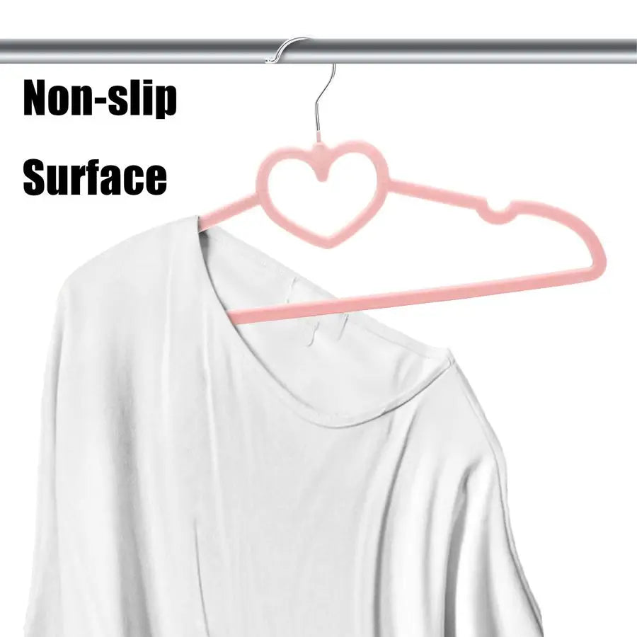 50 Pack Pink Velvet Hangers