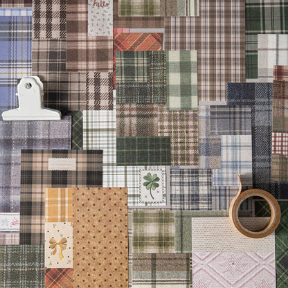 50pcs creative plaid Decor Scrapbook