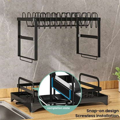 Space Saving Double Tier Drying Rack