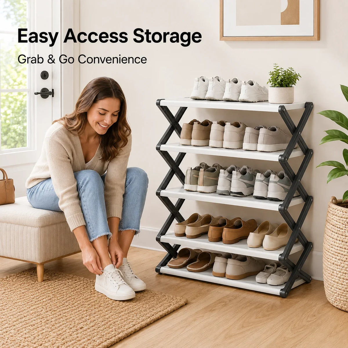 Foldable Shoe Rack