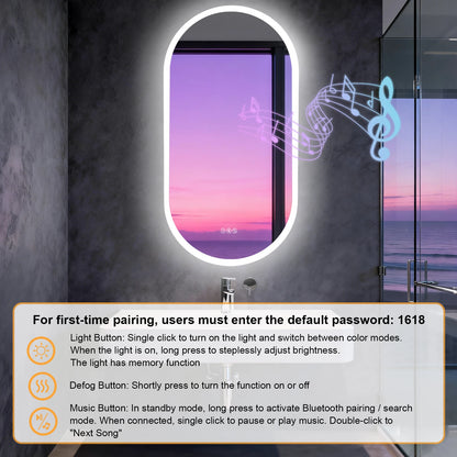 LED Bathroom Mirror 40"/48''