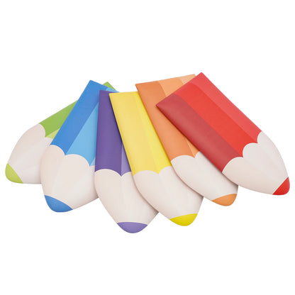 6 Pcs 3D Pencil-Shaped Wall Padding
