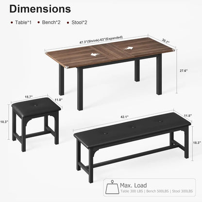 Dining Table Set for 6-8