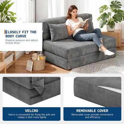 4-in-1 Convertible Folding Sofa Bed