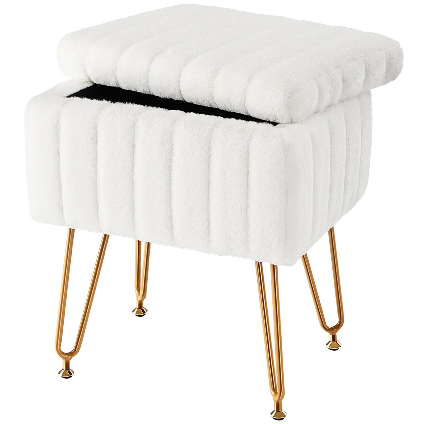 JHK Faux Fur Ottomans
