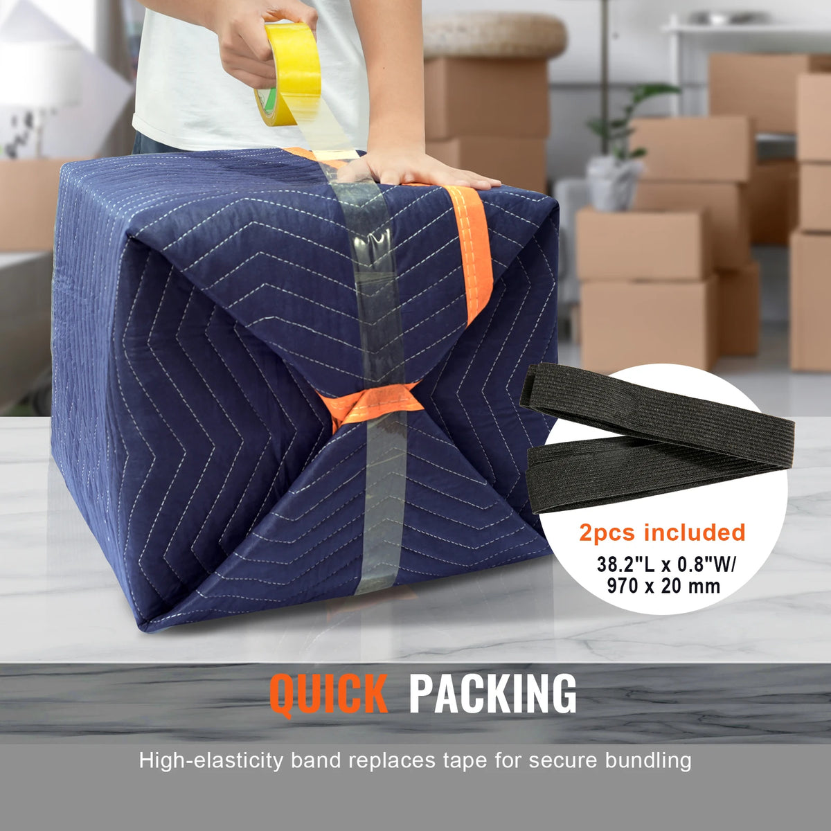 35/65 lbs Moving Blankets 12 Packs