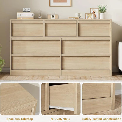 Home Furniture 7 Drawer Dresser