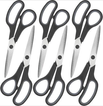 8" Scissors All Purpose 6 Pack