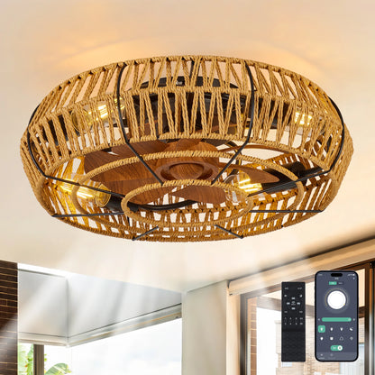 19" Caged Ceiling Fans