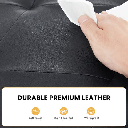 43 Inches Leather Folding Ottoman