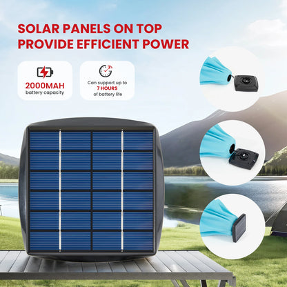 JHK 10FT Solar Patio Umbrella