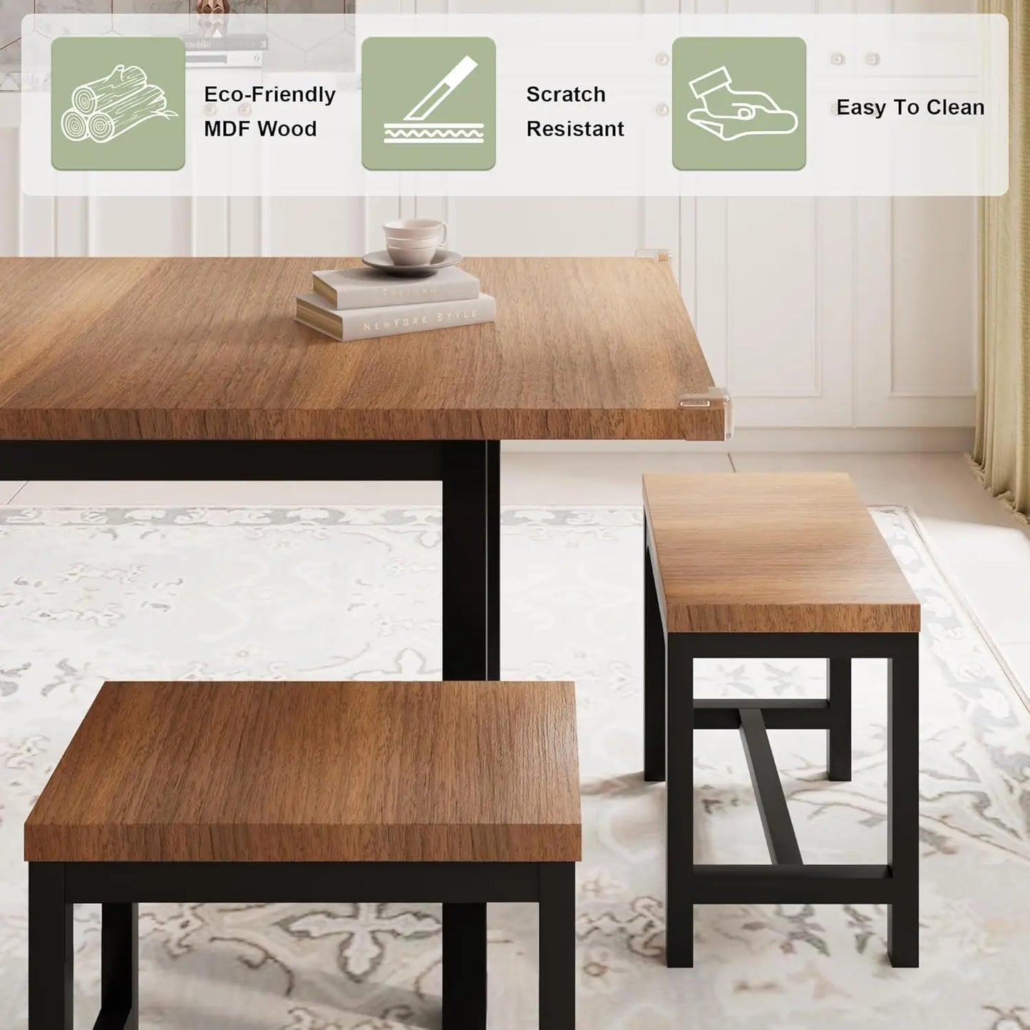 7-Piece Extendable Dining Table Set