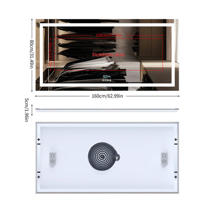 XXL Bathroom Mirror Smart LED