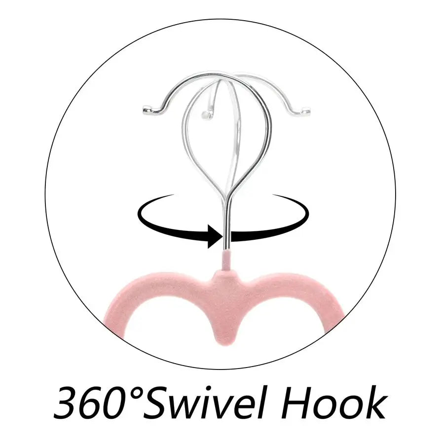 50 Pack Pink Velvet Hangers