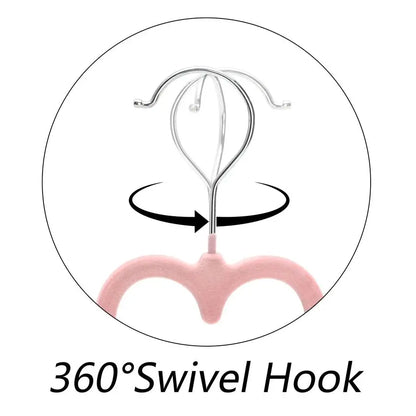 50 Pack Pink Velvet Hangers