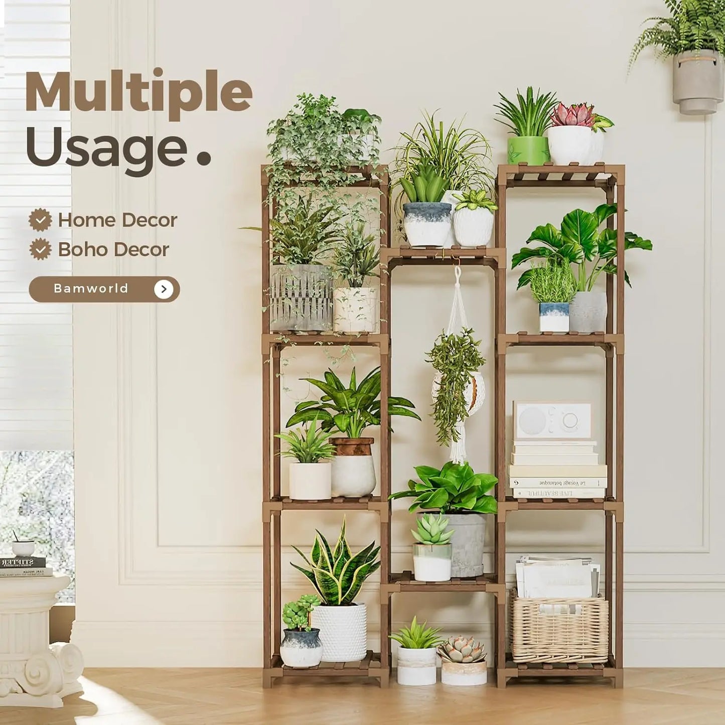 Large Wooden Plant Stand