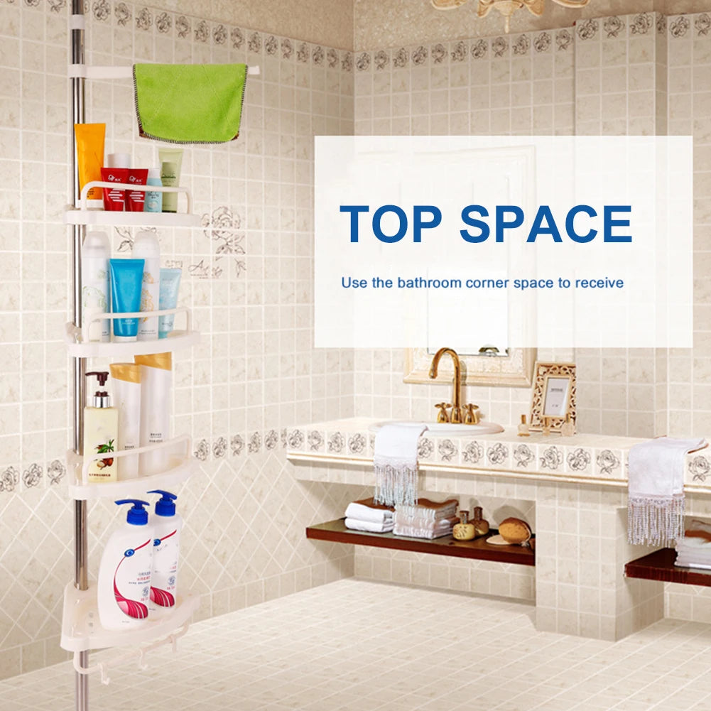 Telescopic Bathroom Shelf 4 Trays