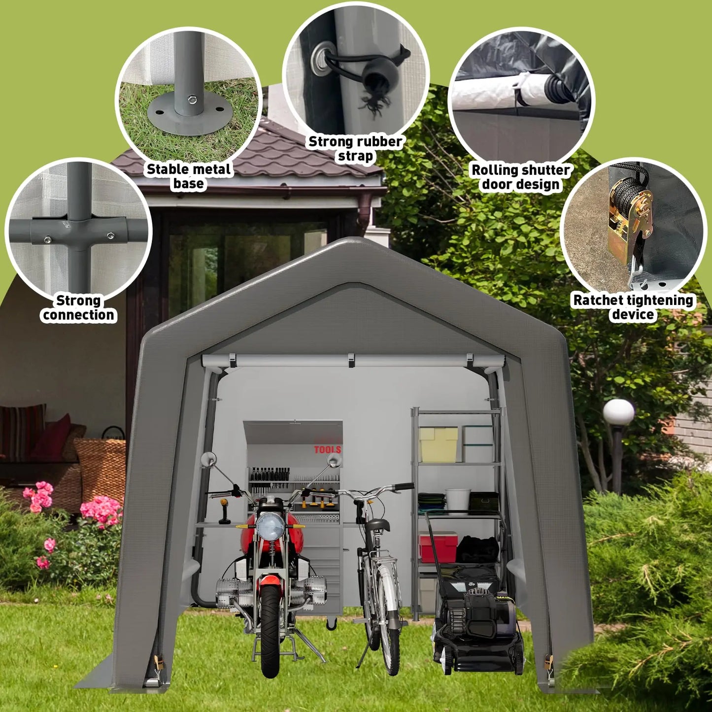 Outdoor Portable Storage Shed