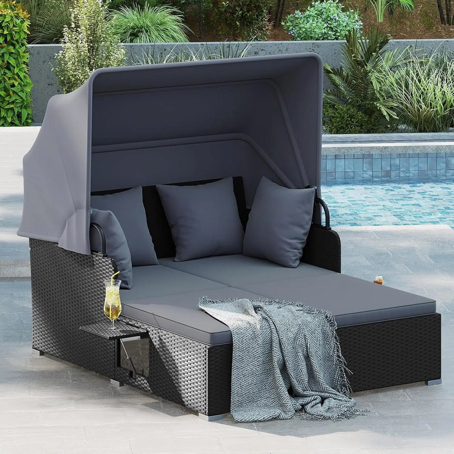 Outdoor Daybed with Canopy