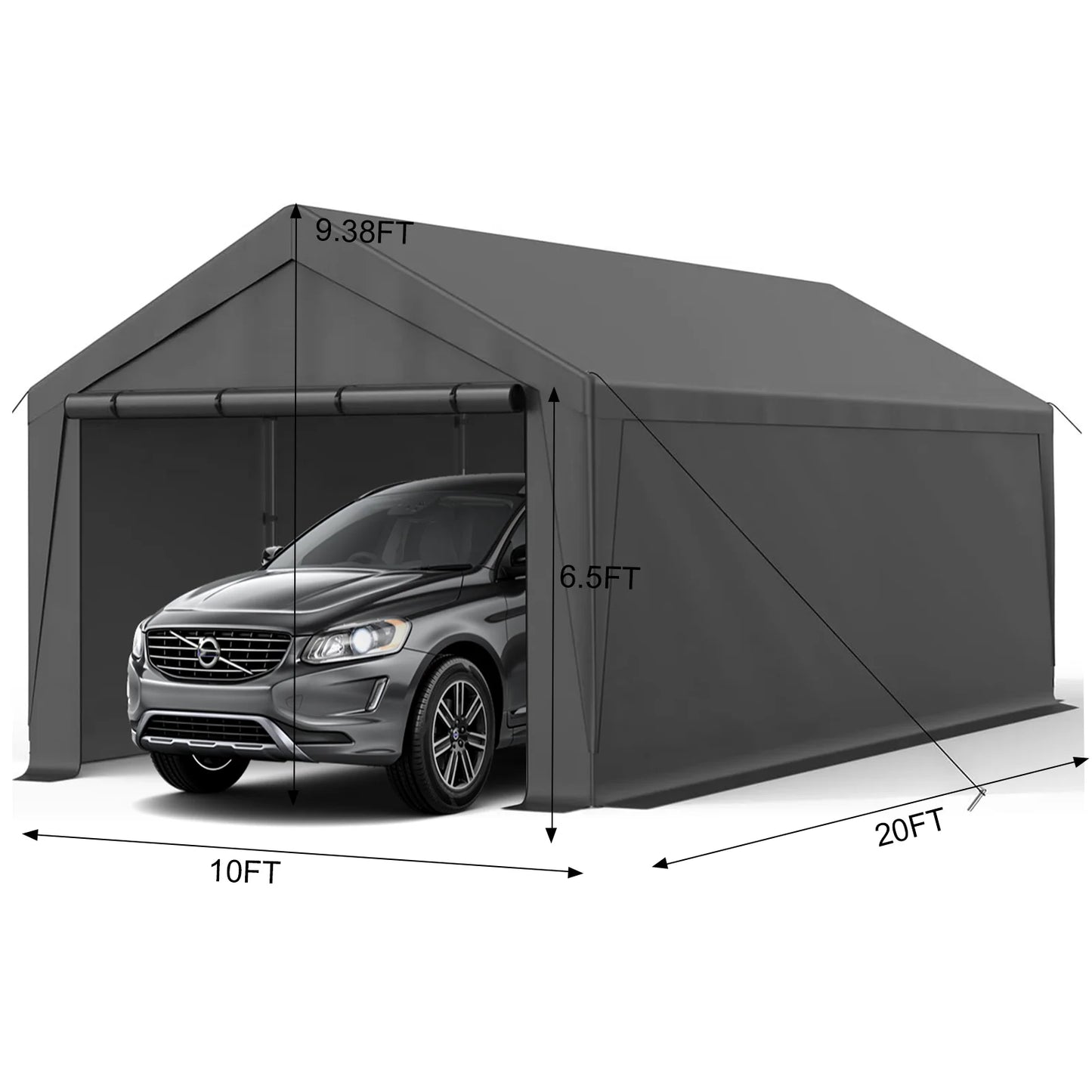 Grezone 10 x 20 ft. Carport