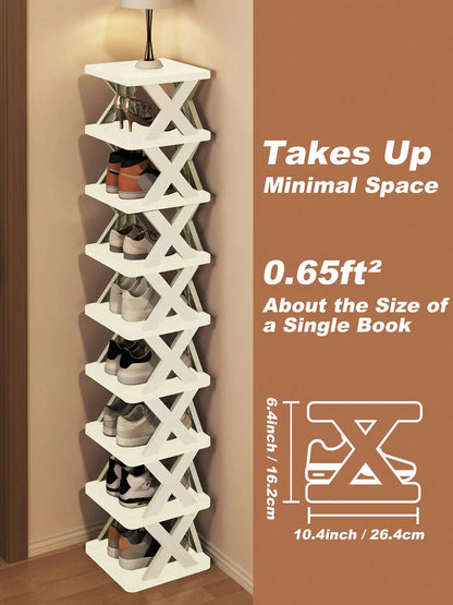 9/6 Tier Narrow Shoe Rack