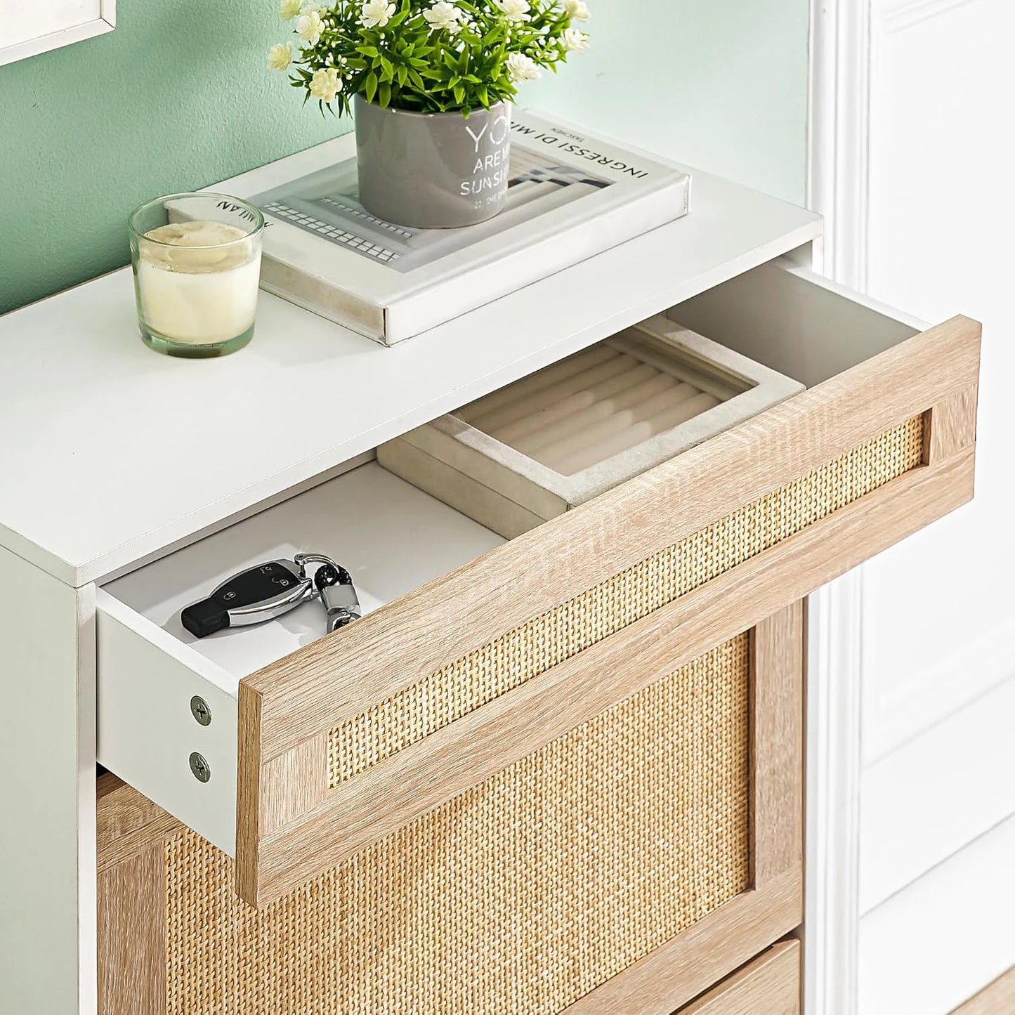 Hidden Shoe Cabinet With 2 Flip Doors 1 Drawer Narrow