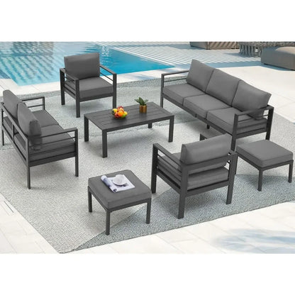 7-piece  patio aluminum furniture