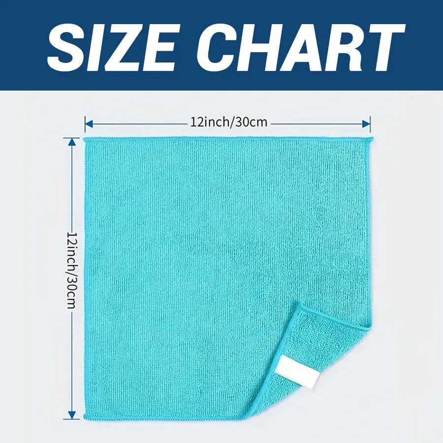 10 Pcs Microfiber Cleaning Cloths