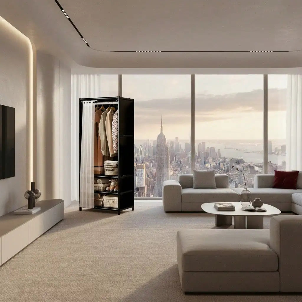 57"in Portable Wardrobe Closet