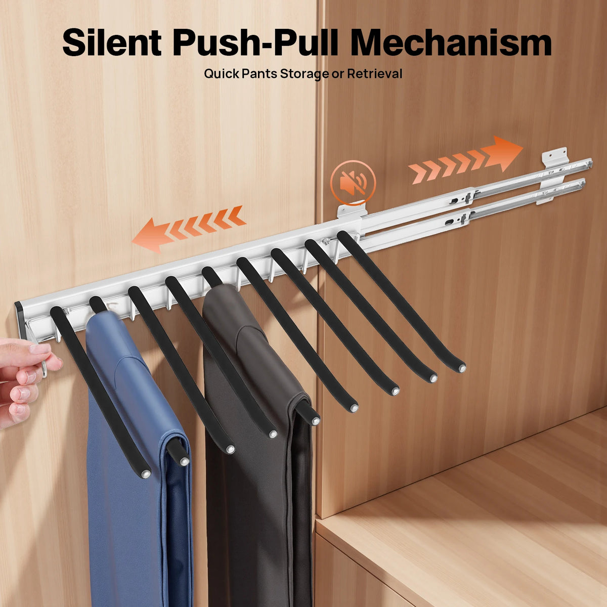 9-Rod Wall Mount Rack
