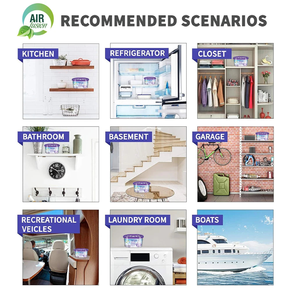 3-Pack Powerful Moisture Absorber & Odor Eliminator Boxes
