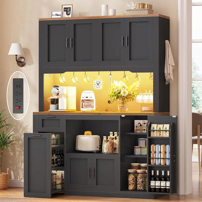 71 Inch Wide Pantry Cabinet