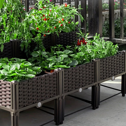 Plastic Raised Planter Box