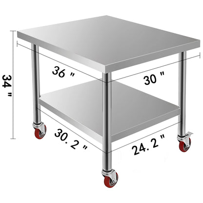 Stainless Steel  Prep Table