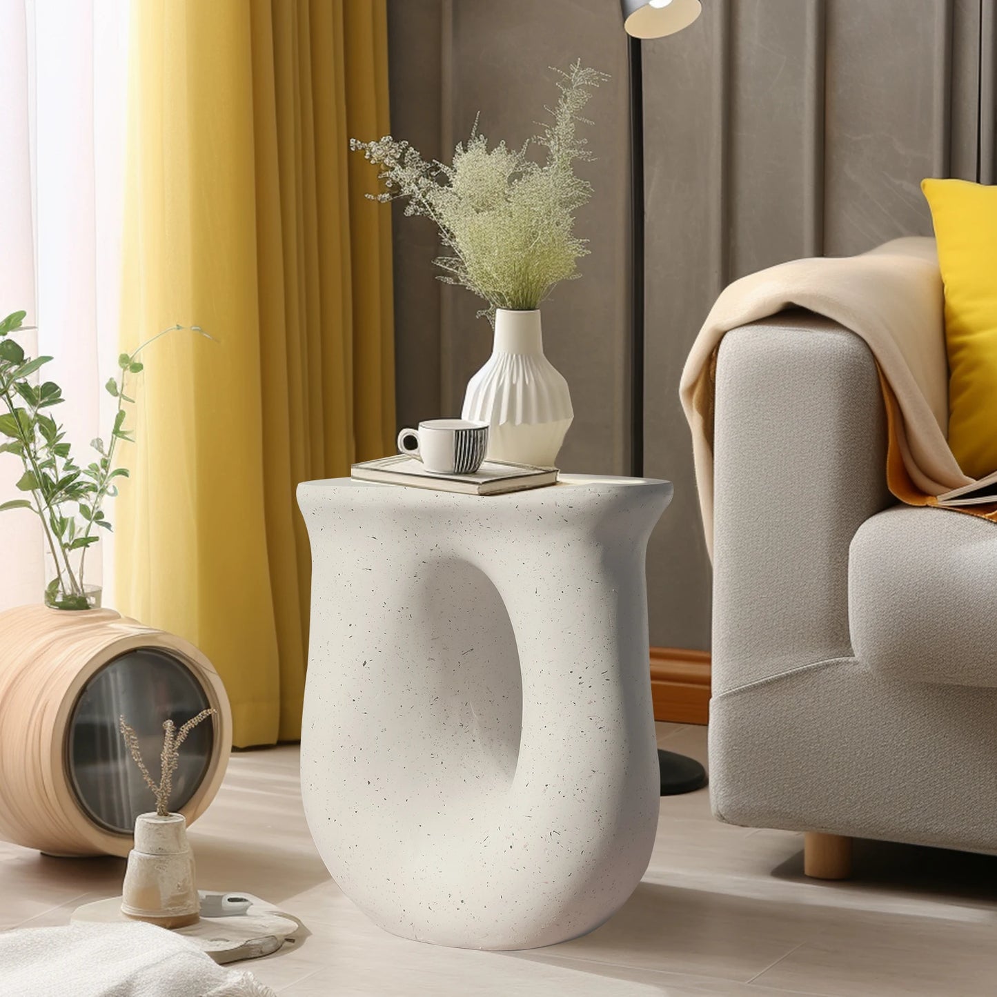 U-Shaped  Side End Table