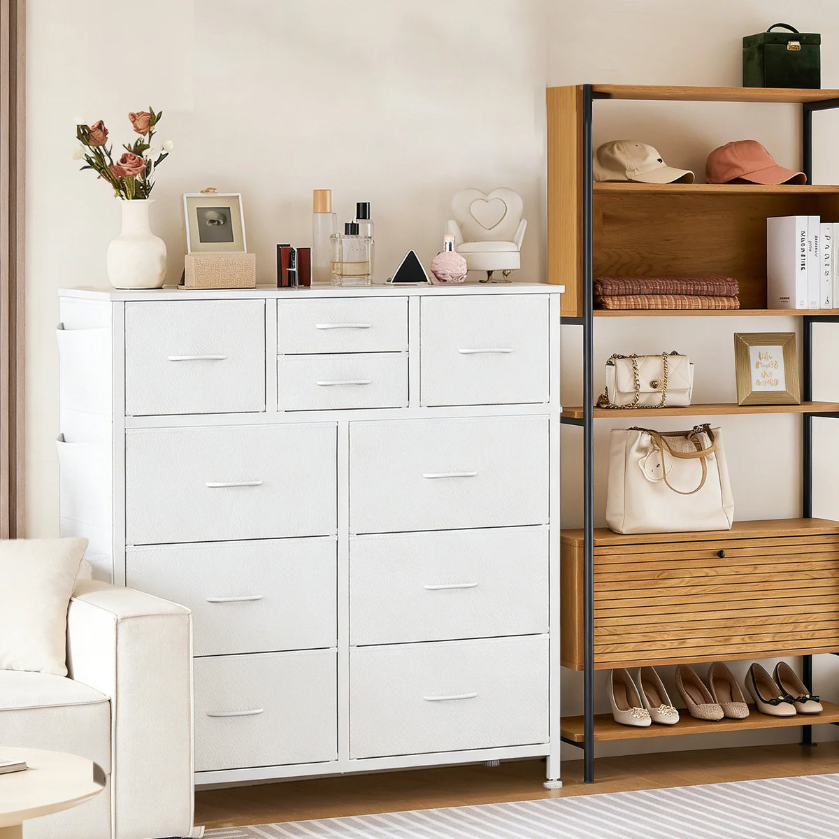 Living Room 10 Fabric Drawers