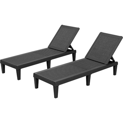Outdoor Lounge Chairs Set of 2