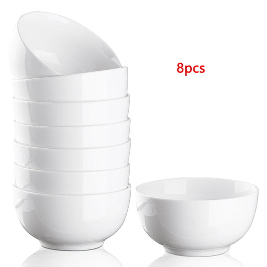 10 Ounce Porcelain Bowls Set 8 Pack