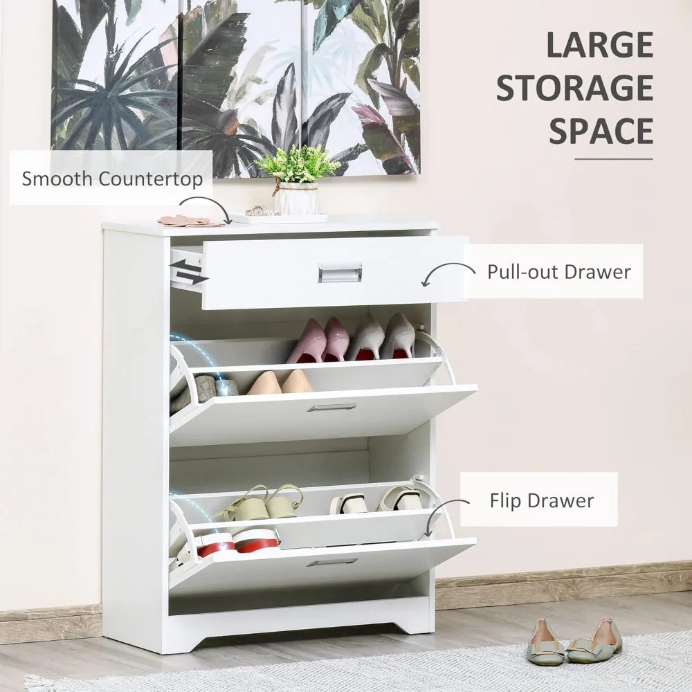 3-Drawer Shoe Cabinet