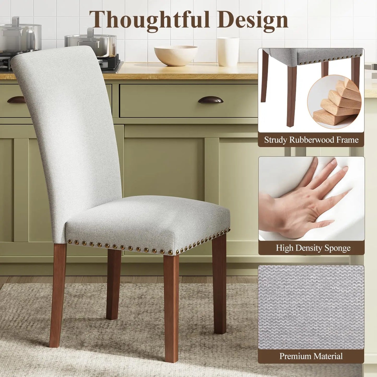 Stylish Dining Chairs Set of 6